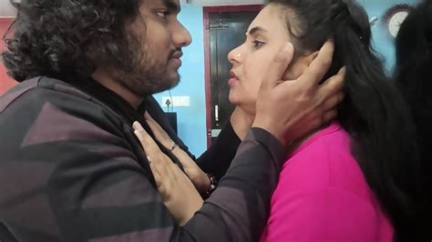 Vaishnavy Hot Boobs Press And Lip Lock By Sharun Raj Mallu Couple Hot Boobs Press And Lip Suck
