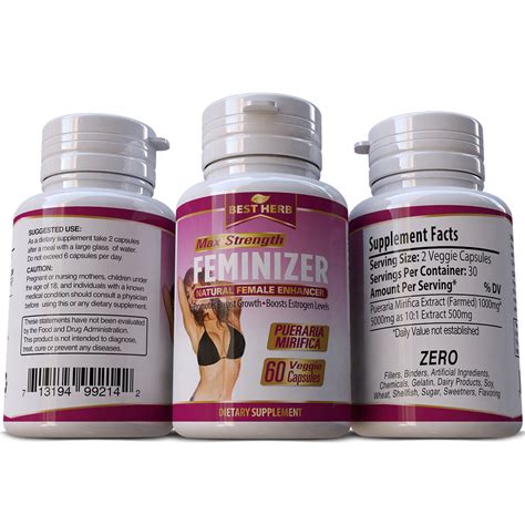Pueraria Mirifica Feminizer Estrogen Female Lgbt Pills Capsule