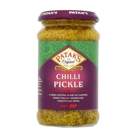 Patak S Indian Chilli Pickle Hot 283g Buy Online Grocery Asia Market