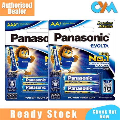 Panasonic Evolta Premium Alkaline Battery 2pc Aa And Aaa Bateri No1 Longest Lasting Alkaline Extra