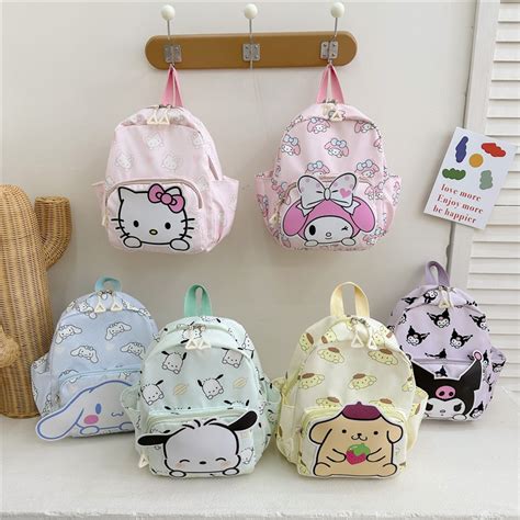 Sanrio Mochila De Dibujos Animados Kuromi Cinnamoroll Melody Viaje