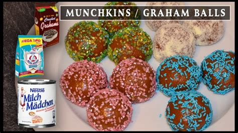 No Bake Munchkins Graham Balls Recipe Super Marie Youtube