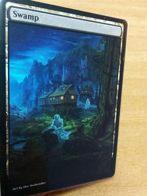 1x Island 2 Extended Textless Full Art Custom Altered Basic Land Mtg