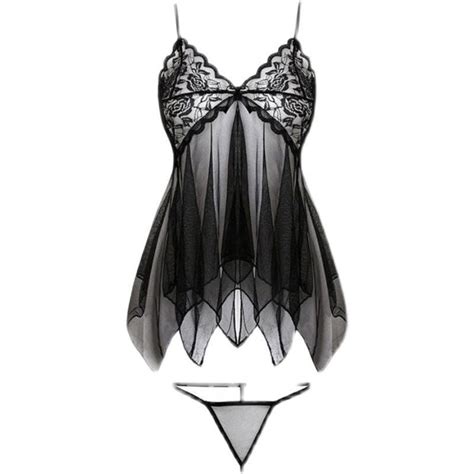 Sexy Lingerie For Sex Sexy Underwear Suit Silk Stockings No Transparent Sleeping Dress Panties