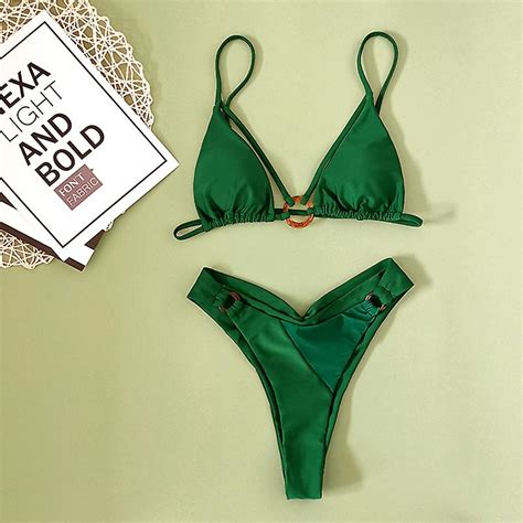 In X Patchwork Bikini Ring Hoge Cut Badpak Vrouwen Hollow Out Badpakken Conjunto Biquinis