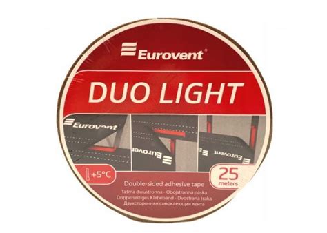 Taśma dwustronna do membran i folii Eurovent DUO LIGHT 50mmx25m Taśmy