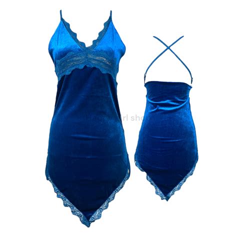 Jual Lingerie Sexy Sleepware Babydoll Bahan Velvet Baju Dinas Malam Pakaian Tidur Shopee Indonesia