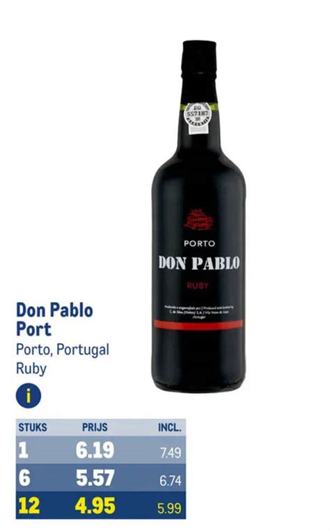 Don Pablo Port Ruby Aanbieding Bij Makro