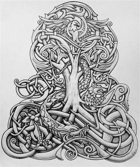 Yggdrasil By Norsemythology Norse Tattoo Viking Tattoos Life Tattoos