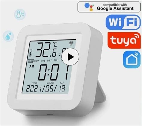 Умный Wifi Датчик Температуры И Влажности Для Умного Дома Купить В ...