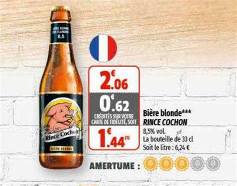 Promo Bi Re Blonde Rince Cochon Chez Coccinelle Supermarch Icatalogue Fr