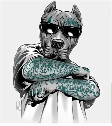 Pin by NOD 346 on Arte Cholero Worldwide | Cholo art, Pitbull tattoo ...