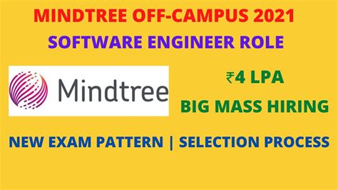 Mindtree Off Campus 2021 Mass Hiring SE Role New Exam Pattern