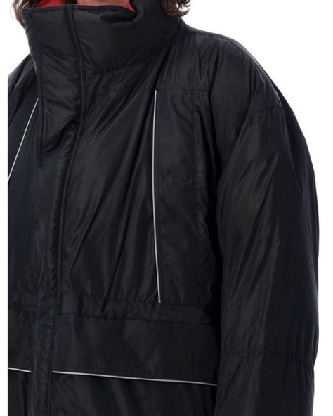 Balenciaga Wrap Parka In Black For Men Lyst