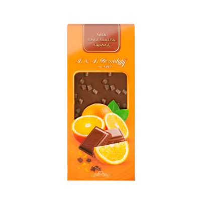 Шоколад молочный Demidoff A&A С посыпкой апельсин 90 гр | отзывы