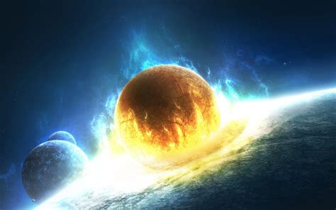 Colliding Planets wallpaper | 2560x1600 | #34425