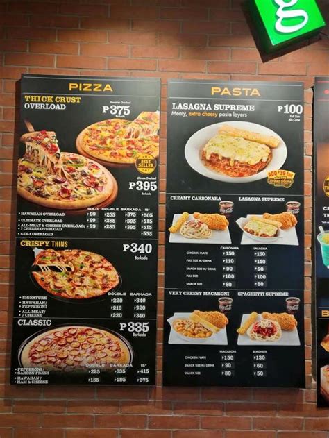 Menu At Greenwich Restaurant Catarman