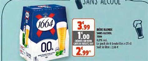 Promo Bi Re Blonde Sans Alcool Chez Coccinelle Supermarch Icatalogue Fr