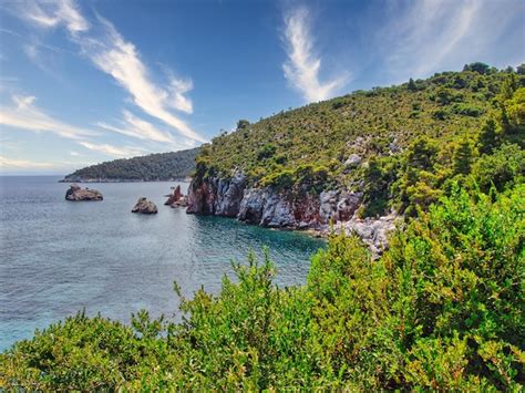 Premium Photo | Stafylos in Skopelos of Greece