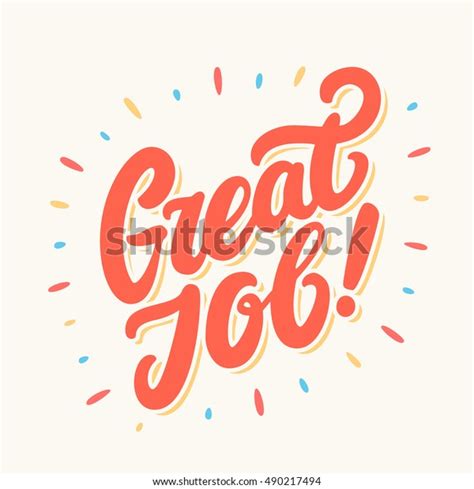 Great Job Banner Stock Vector (Royalty Free) 490217494