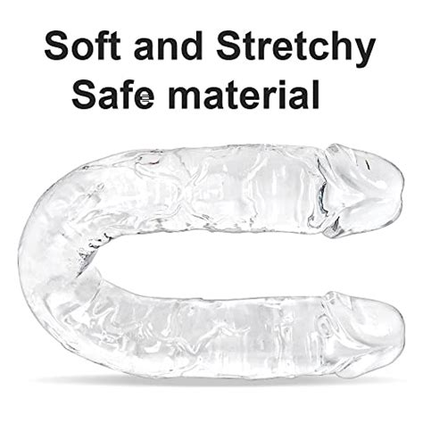 15 1 Inches Double Dildo Crystal Realistic Anal Long Dildo Penis With