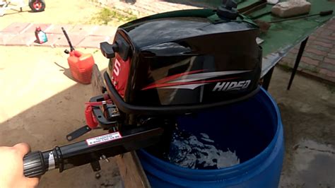 Правильная обкатка 2-х тактного лодочного мотора Hidea 5 л.с ...