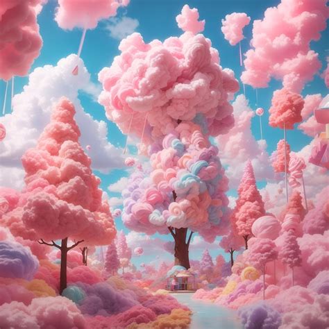 Premium Ai Image Candy Forest