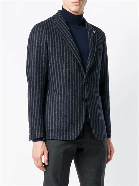 Tagliatore Striped Blazer 507 Lookastic