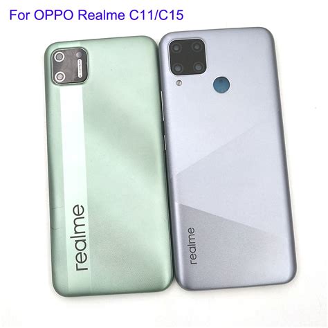 Realme C11 2020 Rmx2185 Back Battery Cover Door Panel Housing Case Rear