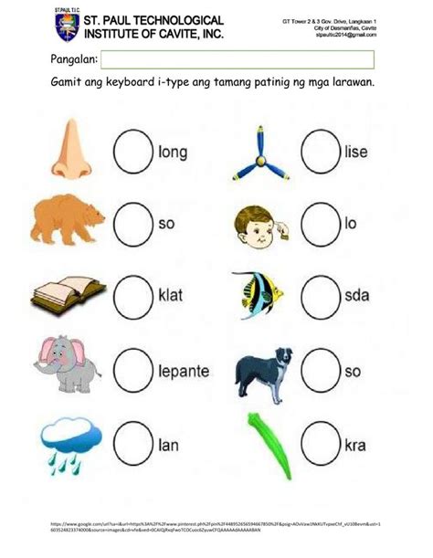 Patinig interactive worksheet, 2024