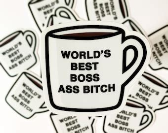 Boss Ass Bitch Sticker Etsy