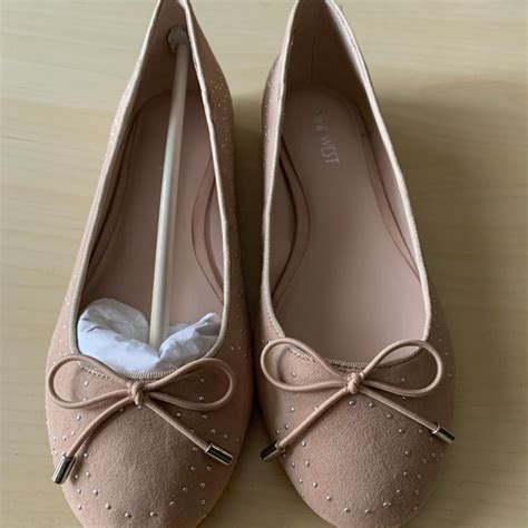 Nine West Shoes Nine West Nude Ballerina Studded Flats7m Poshmark
