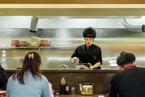 Japanese Ramen Chef Editorial Stock Image Image Of Soup 39353159