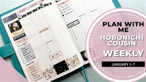 A5 Hobonichi Cousin Plan With Me Weekly PWM Week Of January 1 YouTube