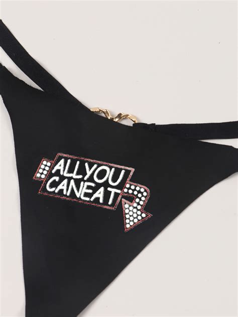 Varsbaby Sexy Lingerie Women S Open Crotch Printed Thong Love Heart Decorative Sexy Panties N314