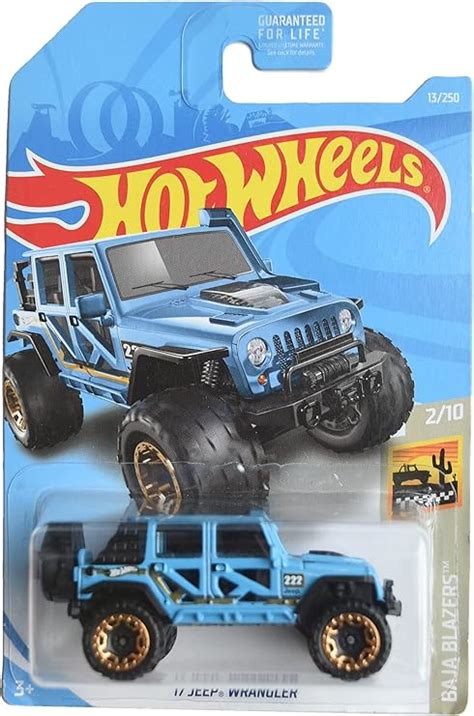 Amazon Hot Wheels 17 Jeep Wrangler Baja Blazers 2 10 Blue Toys Games