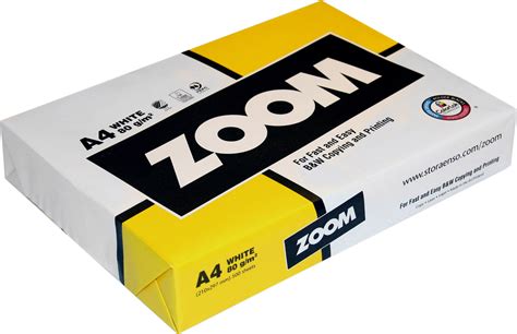 Набор бумаги офисной Zoom Stora Enso А4 80 г/м2 класс С+ 5 пачек по 500 ...