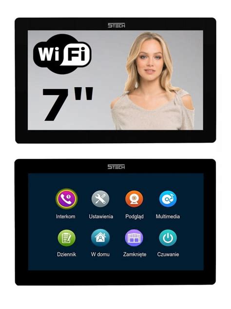 Wideodomofon 5tech Dwa Monitory Verus One 84207A Wi Fi Wideodomofony Pl