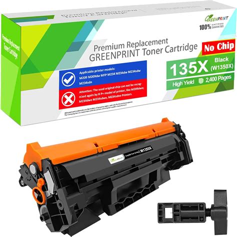 GREENPRINT 135X W1350X [NO CHIP, with Special Tools] Compatible Toner ...