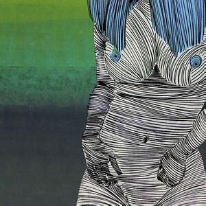 Nude Woman In Color By ArtGuru 9863 Acrylic On Paper Painting By ArtGuru Official Fine Art