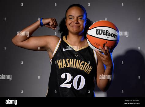 Washington Mystics Guard Kristi Toliver 20 Poses For A Photograph