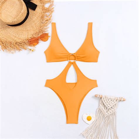 Gersome Women S Summer Bathing Suits V Neck Bikini Set Sexy Halter Low Rise Bikini Swimsuit