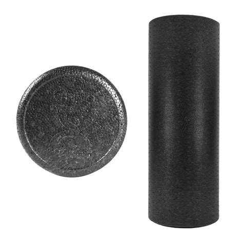 Cando Black Composite High Density Extra Firm Foam Roller Round