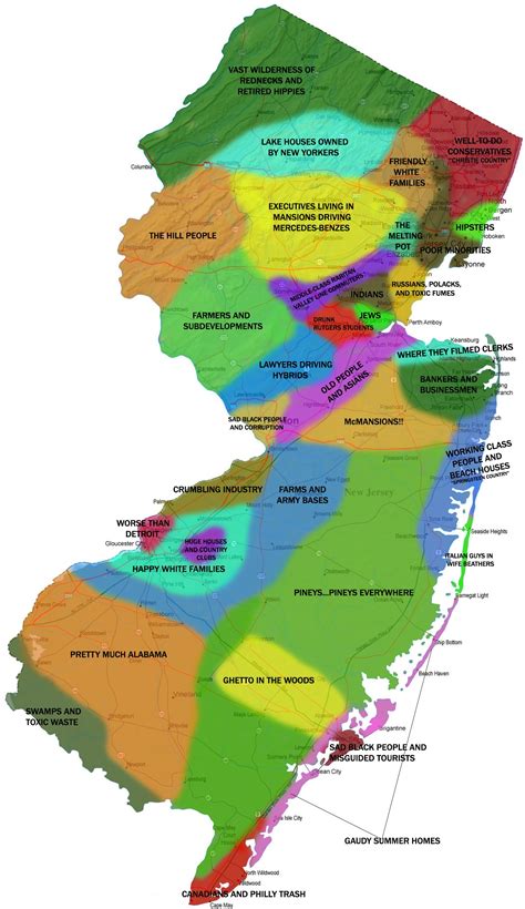 Is This Nj Map Separating Race And Social Class Accurate Photopoll
