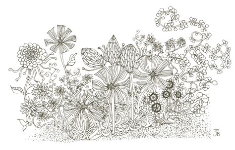 Flower Bed Drawing At Getdrawings Free Download