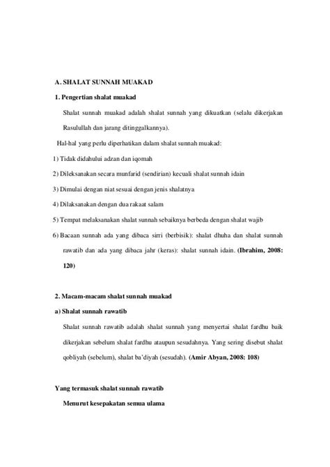Contoh Sunnah Ghairu Muakkad Homecare24