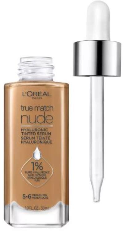 L Oreal Paris True Match Nude Hyaluronic Tinted Serum Color Medium Tan Source