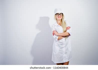 Blonde Sexy Doctor Nurse Stethoscope Isolated Stock Photo 1075710593 Shutterstock
