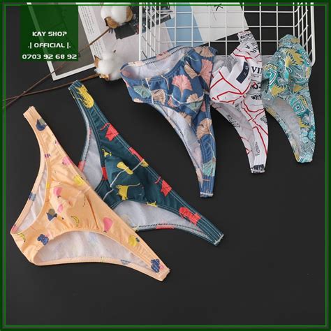 Mua Quần lót tam giác nửa mông nam giới kiểu sang chảnh bikini gọn ôm mông quyến rũ Màu Trắng