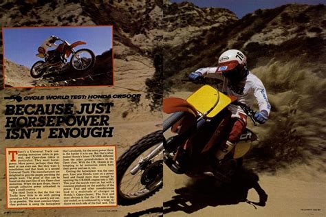 Honda Cr500r Cycle World December 1984